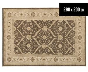 Arya Beauty Classic Collection Estelle 290x200cm Large Rug - Brown