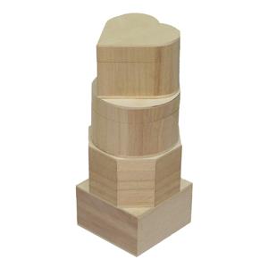 Boyle Assorted Mini Wood Boxes - 4 Pack
