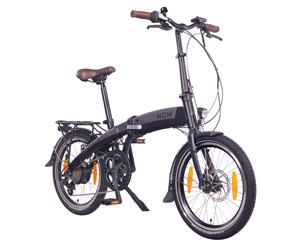 NCM Lyon 20" Folding E-Bike 250W 36V 8Ah Panasonic Battery - Black