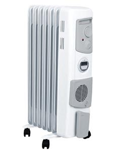 OFC1500TIFW 1.5kw Oil Column Heater W/Timer & Fan White