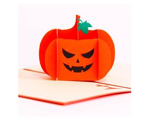 Pumpkin Lamp 3D Pop up Greeting Card