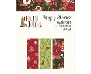 Simple Stories - Holly Jolly Washi Tape 3 pack