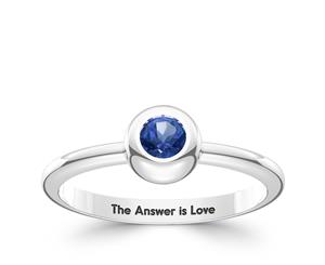 Steven Universe Created Sapphire Ring For Women In Sterling Silver Design by BIXLER - Sterling Silver