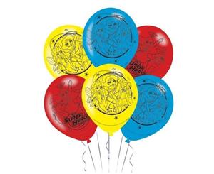 Super Hero Girls Latex Balloons 6pk