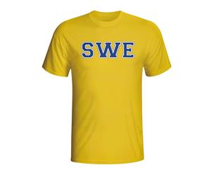 Sweden Country Iso T-shirt (yellow)