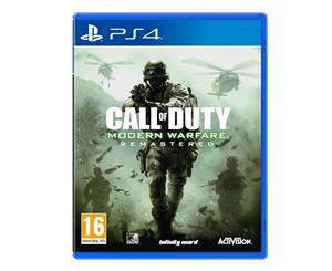 Call Of Duty Modern Warfare Remastered PS4 Game