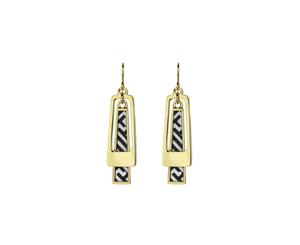 Florence Broadhurst Chinese Key Earrings With 14k Gold Plating