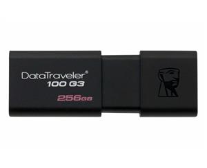 KINGSTON DT100G3/256GB 256GB USB 3.0 DATATRAVELER 100 G3 USB Drive 100MB/s read