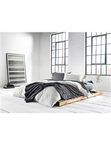 MODERN COTTON MARBLE GREY QUEEN BED DUVET