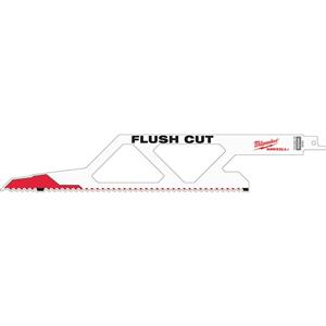 Milwaukee 300mm 5TPI Bi-Metal Reciprocating Saw Blade for Wood/Nail Cutting - FLUSH CUT