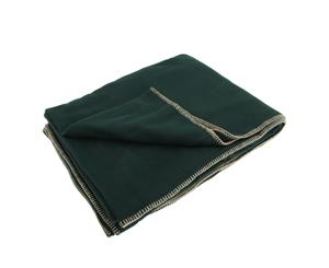 Result Plain Warm Outdoor Fleece Blanket (330Gsm) (Pack Of 2) (Forest Green) - BC4171