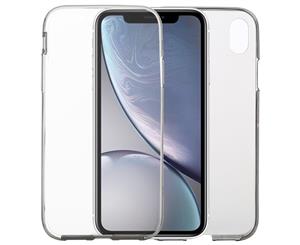 Ultra-thin Double-sided Full Coverage Transparent TPU Case For iPhone XRGrey