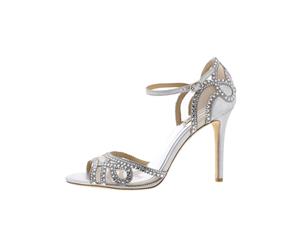 Badgley Mischka Womens Tansy Embellished Stiletto Evening Sandals