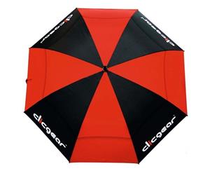 Clicgear Double Canopy 68 Inch Golf Umbrella Black/Red