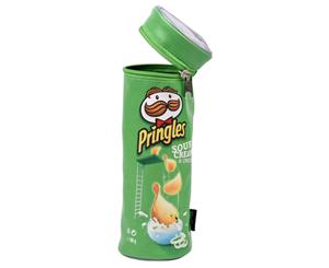 Helix Pringles Pencil Case/Pouch/Storage School/Art Drawing Pens Organiser Green