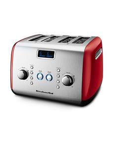 KMT423 4 Slice Red Toaster