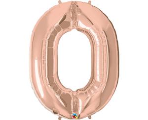 Qualatex 34 Inch Metallic Number Balloons (Rose Gold) - SG4504