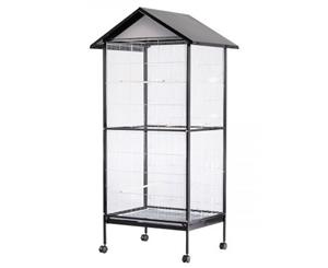 Rolling Large Pet Bird Parrot Cage Carrier Stand Perches - 185cm