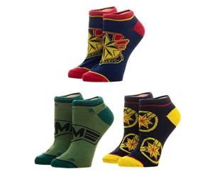 Captain Marvel 3 Pack Socks