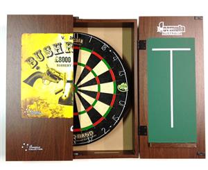 Dart Board Set NED KELLY BUSH RANGER + MICRO BAND + Darts