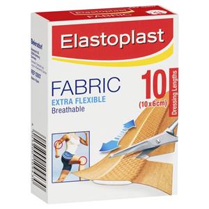 Elastoplast 2607 Fabric Dressing Lengths 6cmx10cm 10 (New Code)