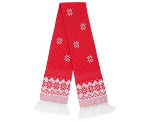 Floso Unisex Christmas Design Winter Scarf With Fringing (Fairisle) - SK266