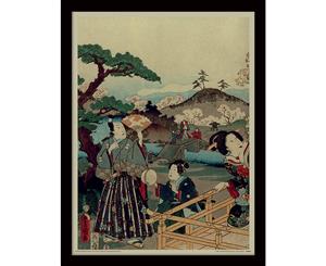 Kunisada History of the Prince Genji - Noblemen Framed Print - 34.5 x 44.5 cm - Officially Licensed