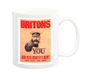 Lord Kitchener Wants You Alfred Leete 1914 War Poster Mug - 11 Fluid Oz