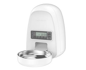 Mini Programmable Automatic Cat Feeder For Small Pets White