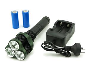 Rechargeable High Power 1500 Lumens 3 x CREE XML LED Torch Flash Light