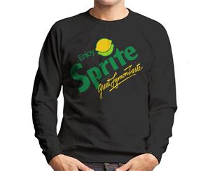 Sprite Retro 80s Logo Men's Sweatshirt - Black