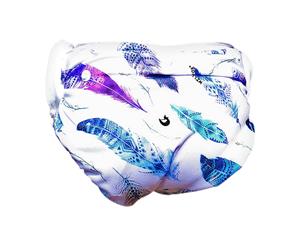 Will & Fox Eco Friendly Reusable Swim Nappy - Adjustable Snap System - Tribal Feathers
