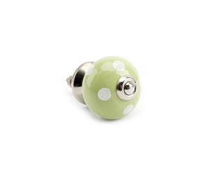 Cgb Giftware Green/White Polka Drawer Handle (Green/White) - CB1392