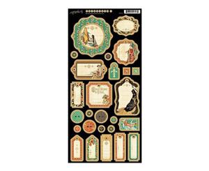 Graphic 45 - Enchanted Forest Chipboard Die-Cuts 6 Inch X12 Inch Sheet Journaling