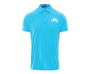 J.Lindeberg M Big Bridge Reg TX Jersey Polo - Fancy/White - Mens