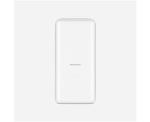 MOMAX Q.Power 2X Wireless Charging External Battery - White