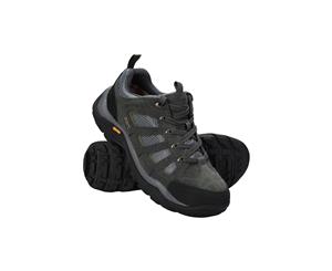 Mountain Warehouse Mens Waterproof Shoes with Suede & Mesh Upper Highly Durable - Grey