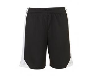 Sols Childrens/Kids Olimpico Football Shorts (Black/White) - PC2789