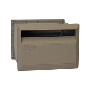 Velox 230mm Dune Back Open Letterbox with Sleeve