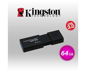 kingston 64GB USB 3.0 FLASH DRIVE (KINDT100G3/64GB)