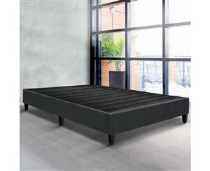 Artiss King Size Bed Base Frame Mattress Platform Fabric Wooden Charcoal BRISK Bedroom