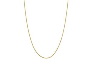 Bevilles 9ct Yellow Gold Diamond Cut Wheat Necklace 50cm