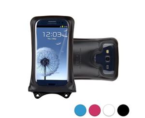 DiCAPac WP-C1 Universal Waterproof Case for 4.5-5" Smartphones in Black (Double Velcro Locking System IPX8 Certified Underwater Protection Super Clear Photo Lens)