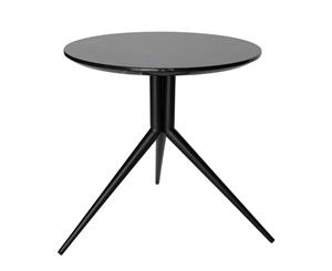 Emerald Round Side Table - Black