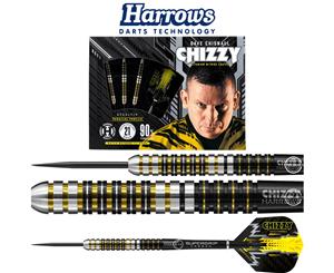 Harrows - Chizzy - Dave Chisnall Darts - Steel Tip - 90% Tungsten - 21g 22g 23g 24g 25g 26g