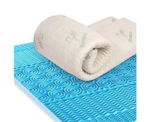 Memory Foam Mattress Topper w/ Bamboo Fabric