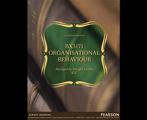 Organizational Behaviour BX3171 (Custom Edition)