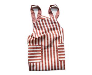 Stripe Kitchen Cooking Apron - Red