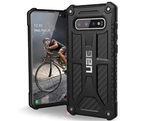 UAG MONARCH HANDCRAFTED RUGGED CASE FOR GALAXY S10 PLUS (6.4-INCH) - CARBON FIBER