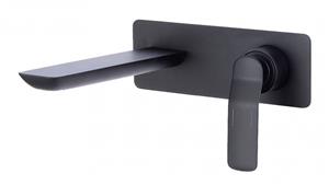 Arcisan Synergii Wall Mounted Matte Black Basin Mixer